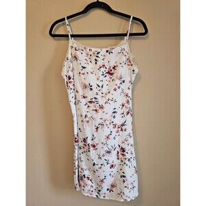 Hollister Slip Dress Size Small Lace Trim Floral Strappy Y2K